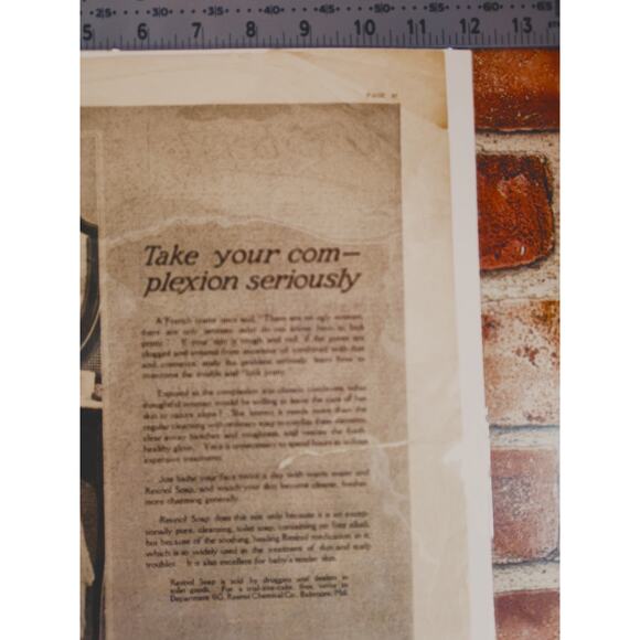 1918 Resinol Soap Woman at Vanity Beauty‎ Routine Original Vtg PRINT AD - Picture 9 of 12